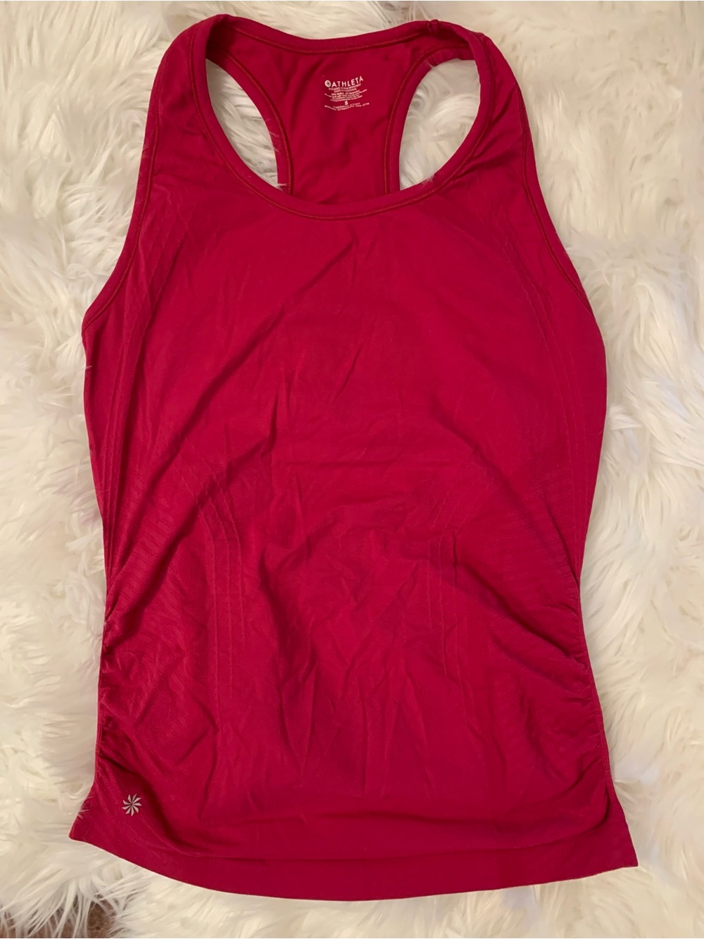 Athleta Speedlight Seamless Racerback Tank Small Magenta Pink 150988 Activewear